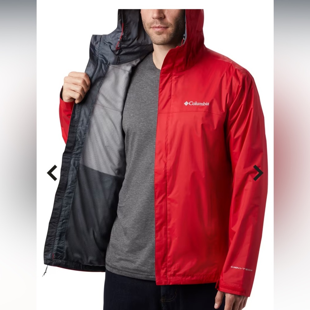 Columbia Watertight Jacket for Men - Mountain Red/Graphite - Size Medium - Picture 3 of 9
